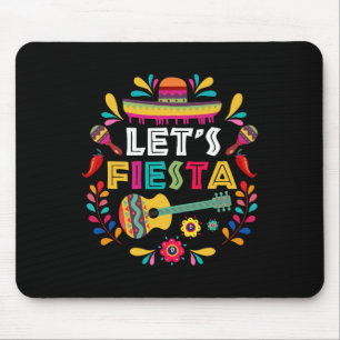 Lets Mexican Fiesta Cinco De Mayo Party Colourful  Mouse Pad