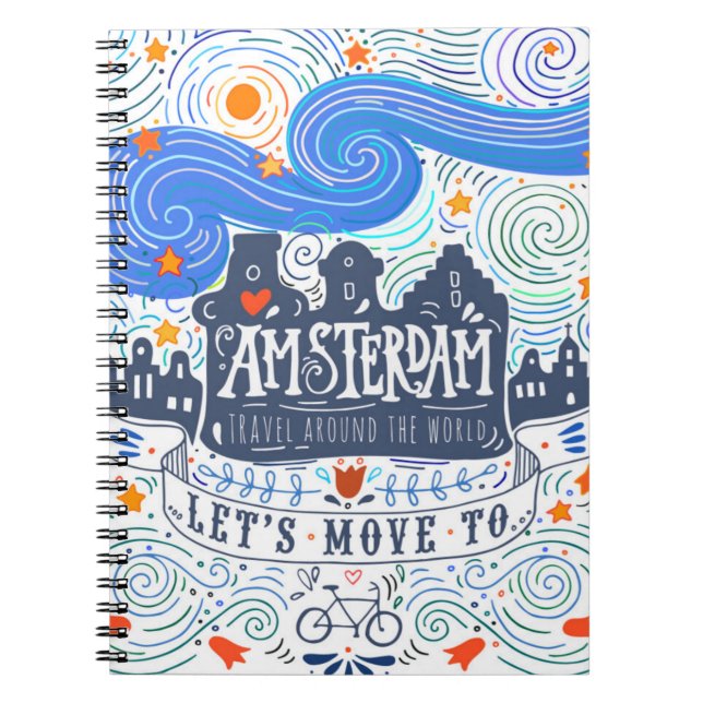 Let's Move To Amsterdam Notebook (Front)