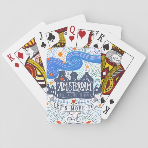 Lets Move To Amsterdam Playing Cards