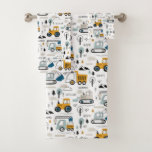 Let's Move Vehicle Pattern Bath Towel Set