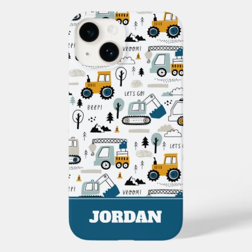 Lets Move Vehicle Pattern Case_Mate iPhone 14 Case