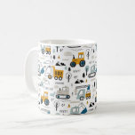 Let's Move Vehicle Pattern Coffee Mug