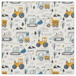 Let's Move Vehicle Pattern Fabric