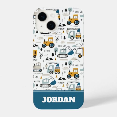 Lets Move Vehicle Pattern iPhone 14 Case