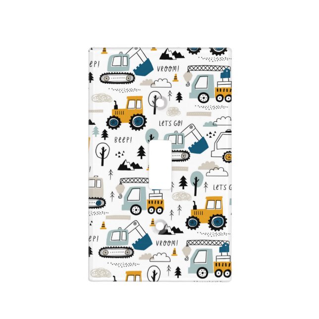 Let's Move Vehicle Pattern Light Switch Cover (Front)