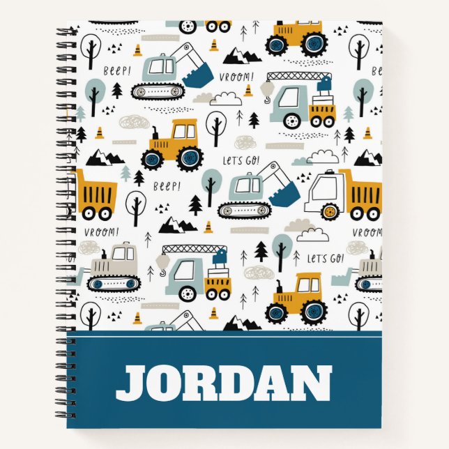Let's Move Vehicle Pattern Notebook (Front)