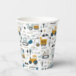 Let's Move Vehicle Pattern Paper Cups
