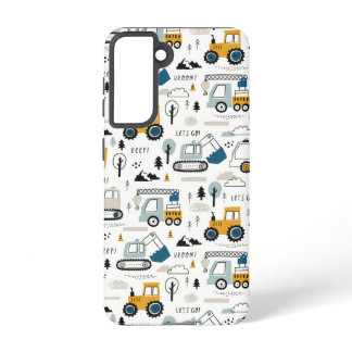 Let's Move Vehicle Pattern Samsung Galaxy S21 Case