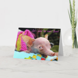 Let's paint the town Rosie! card