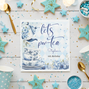 Let's par-tea birthday for kids napkins