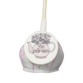 Let's Par-Tea Floral Teapot Girls Birthday Cake Pops (Front)
