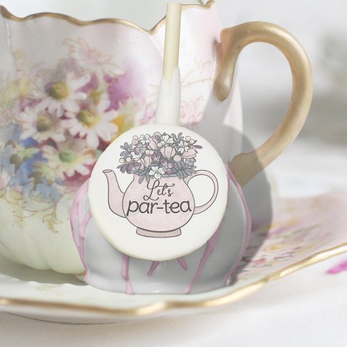 Lets Par_Tea Floral Teapot Girls Birthday Cake Pops
