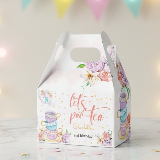Let's par-tea, tea birthday favor boxes (Creator Uploaded)