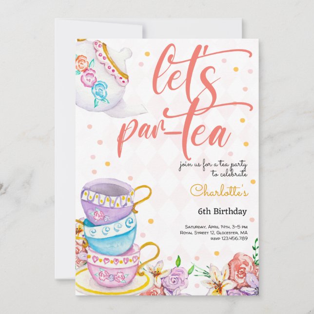 open lace back dress Princess Tea Party main image 1