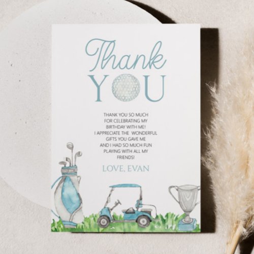 Let's Par-Tee Blue Golf Birthday Party