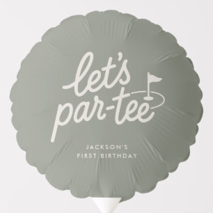 Lets Par-tee Golf 1st Birthday Balloon