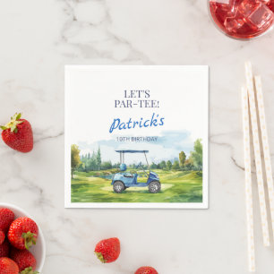 Let's Par-Tee Golf Any Age Birthday Napkins