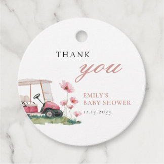 Let's Par-tee Golf Baby Shower Favor Tags