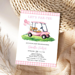 Let's Par-tee Golf Baby Shower Invitation
