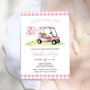 Let's Par-tee Golf Baby Shower Invitation