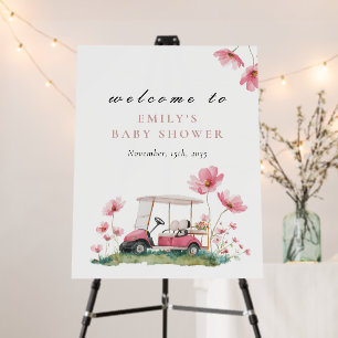 Let's Par-tee Golf Baby Shower Welcome Foam Board