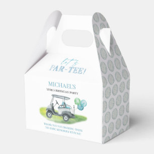 Let's Par-Tee Golf Gable Favor Box