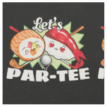 Lets Par Tee Golf Pun - Golfing Party Fabric