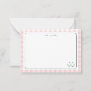 Let's Par-Tee Modern Golf Bridal Shower Note Card