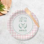 Let's Par-Tee Modern Golf Bridal Shower Paper Plates<br><div class="desc">Let's Par-Tee Modern Golf Bridal Shower Paper Plates</div>