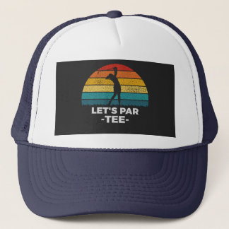 let's par tee trucker hat