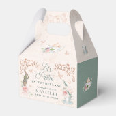 Let's Part-Tea Vintage Alice In Wonderland Party Favor Boxes (Back Side)