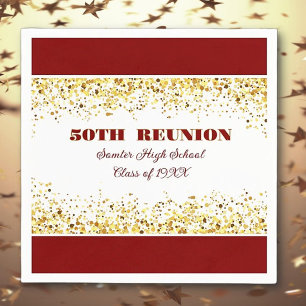 Let's Party! 50th Class Reunion custom Napkins