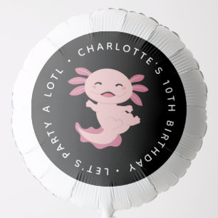 Let's Party A Lotl • Axolotl Birthday Party Balloon