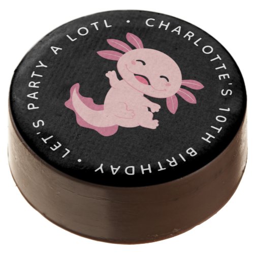 Lets Party A Lotl  Axolotl Birthday Party Chocolate Covered Oreo