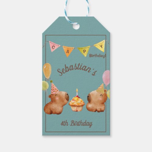  Lets Party Capybara Style Gift Tags