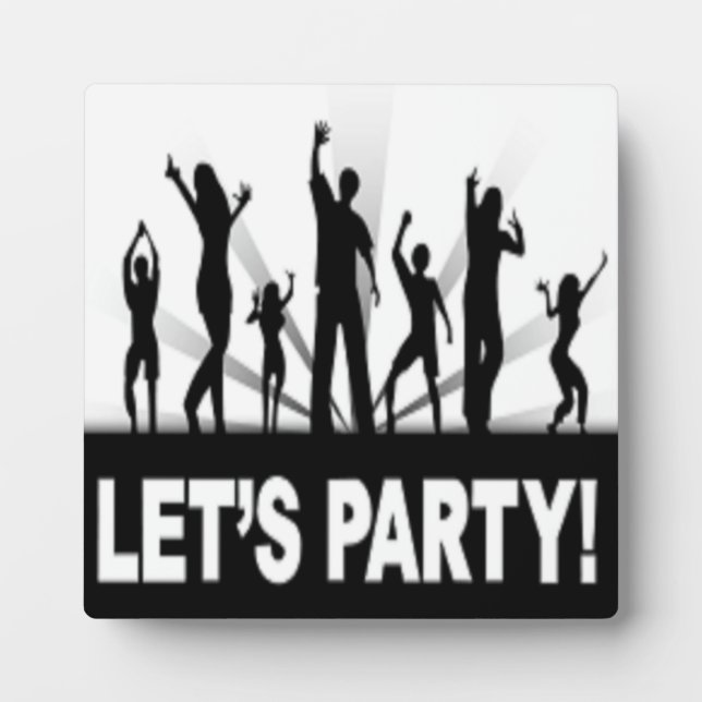 "LET'S PARTY" DANCERS PLAQUE (Front)