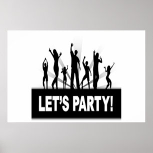 "LET'S PARTY" DANCERS POSTER
