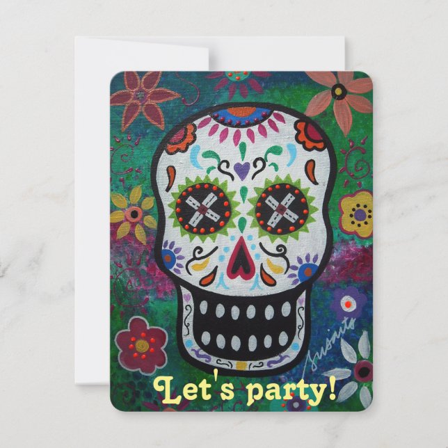 Let's Party DAY OF THE DEAD INVITATION (Front)
