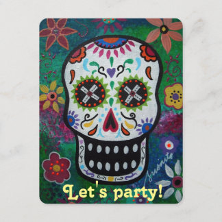 Let's Party DAY OF THE DEAD INVITATION