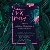 A Modern Tropical 40th Birthday Party in Downtown Miami - Love