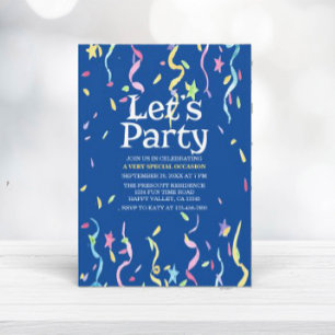 Let's Party General Party All-Purpose Invitation