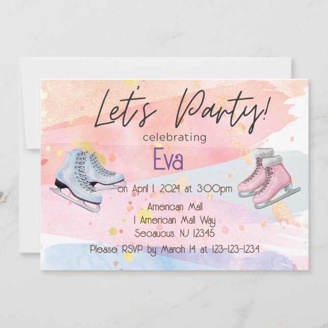 Let's Party Invitation (Front)