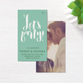 Let's Party Jack and Jill Ticket, Aqua (Desk)