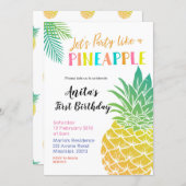 Let's Party Like a Pineapple Invitation (Front/Back)