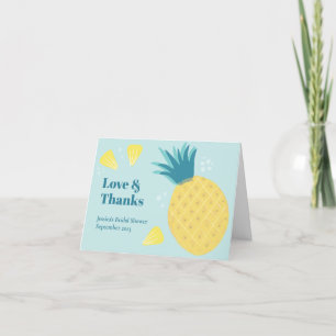 Let's Party Like A Pineapple Letterpress Thank You Card