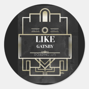 Let's Party Like Gatsby Sticker