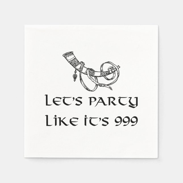 Let's Party Like it's 999 Napkins (Front)