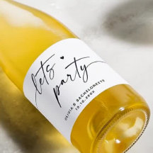 Lets party. Modern simple script bachelorette