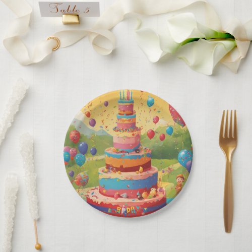 Lets Party on Paper Fun and Eco_Friendly Birthd Paper Plates
