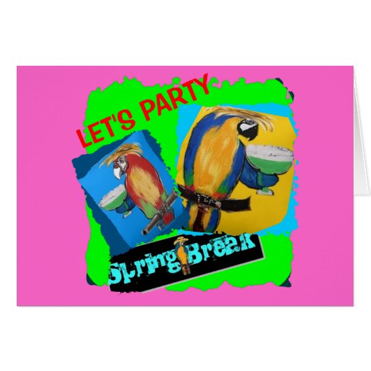 Let's Party - Parrots (Front Horizontal)